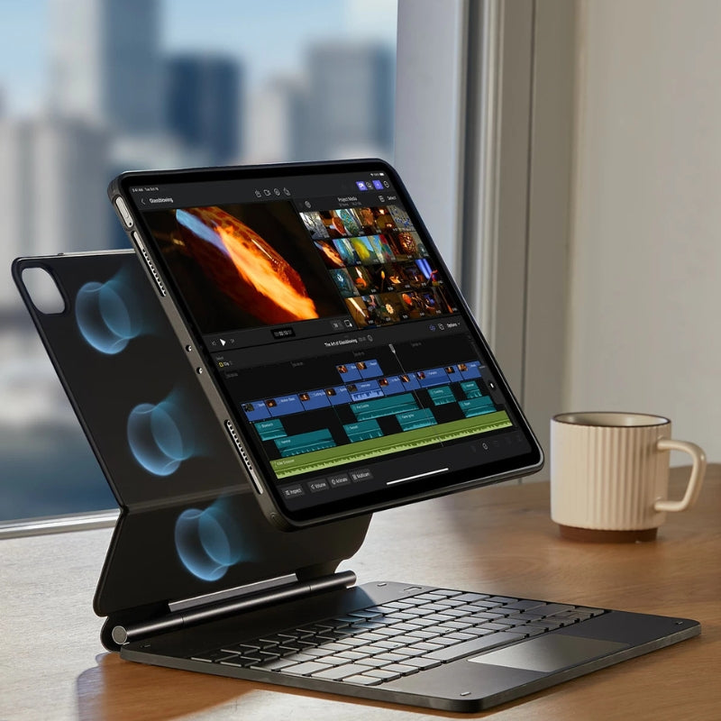 360 Magnetic Keyboard Case For iPad
