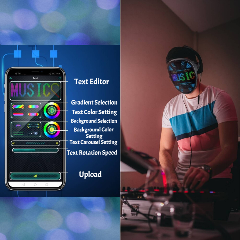 Amazing Customizable RGB LED Mask