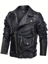Men’s Multi-Color Biker Jacket – Stylish Motorcycle Outerwear