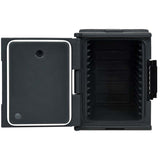 95 Quart Front-Loading Insulated Food Pan Carrier, Manual Lockable Food Transporter with Handle for 8 Size Food Pans