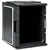 95 Quart Front-Loading Insulated Food Pan Carrier, Manual Lockable Food Transporter with Handle for 8 Size Food Pans