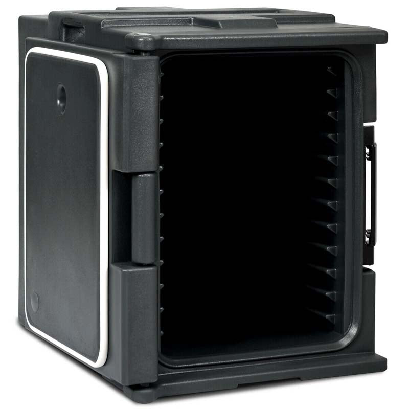 95 Quart Front-Loading Insulated Food Pan Carrier, Manual Lockable Food Transporter with Handle for 8 Size Food Pans