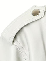 Women’s Biker Jacket – Chic Motorcycle Zip-Up Coat