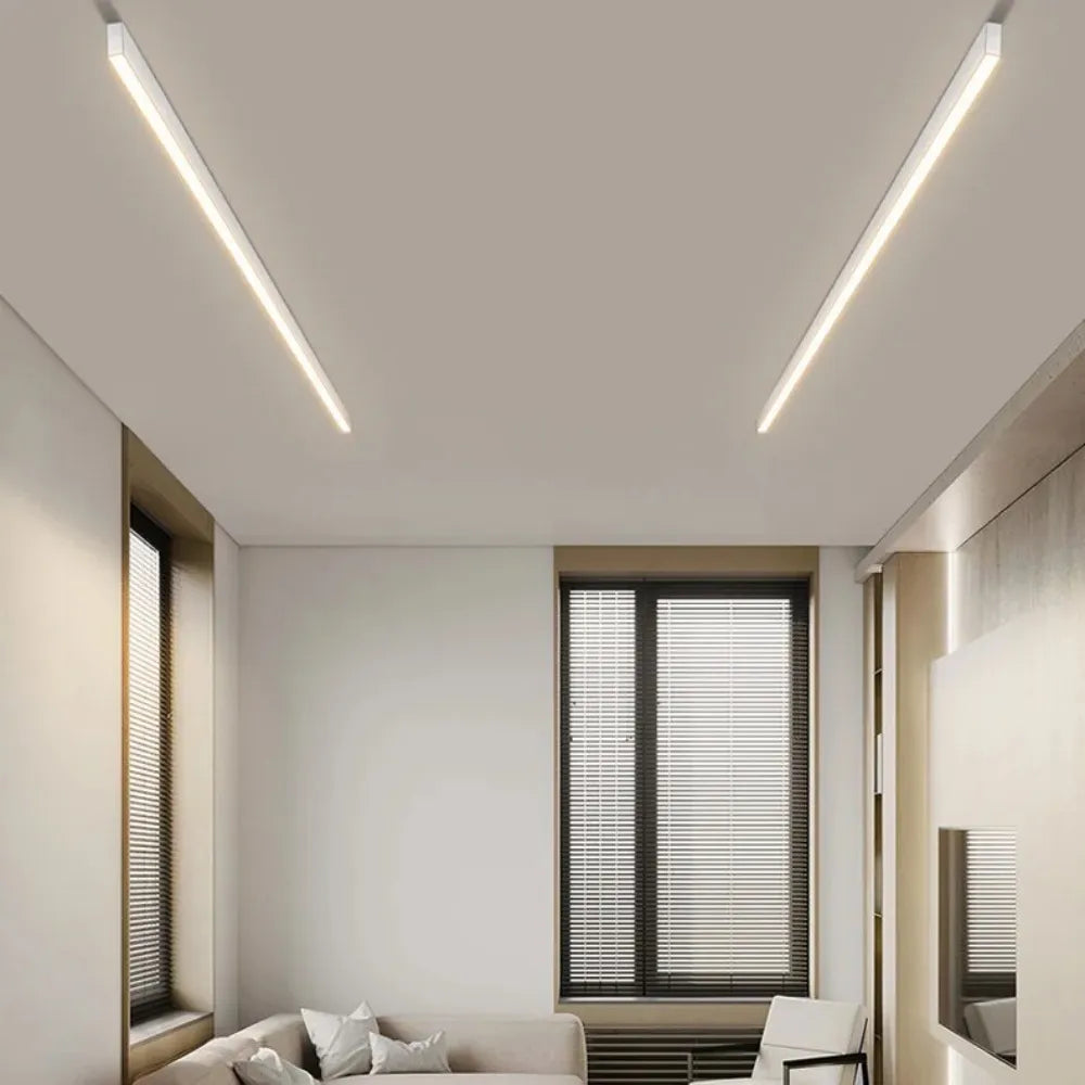 Edge Linear LED Flush Mount Ceiling Light – Stylish and Versatile Lighting Solution