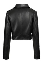 Women’s Biker Jacket – Chic Motorcycle Zip-Up Coat