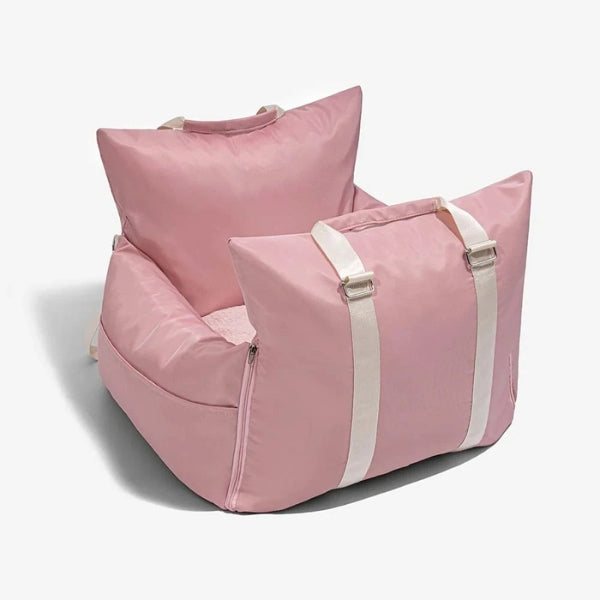 Dog Car Seat Bed with Harness | Waterproof Travel Dog Car Seat Bed