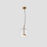 LED Pendant Lamps Golden Amber Metal Glass Bedroom
