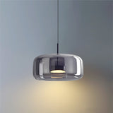 LED Pendant Lamps Golden Amber Metal Glass Bedroom