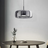 LED Pendant Lamps Golden Amber Metal Glass Bedroom