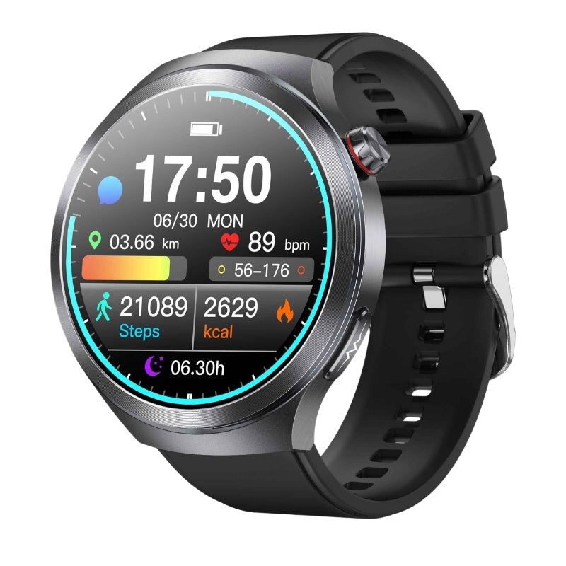 Merchpublic 1.73 Inch Super-large AMOLED Screen  ECG HRV Sleep Blood Glucose BP SOS Emergency Call Health Management Watch