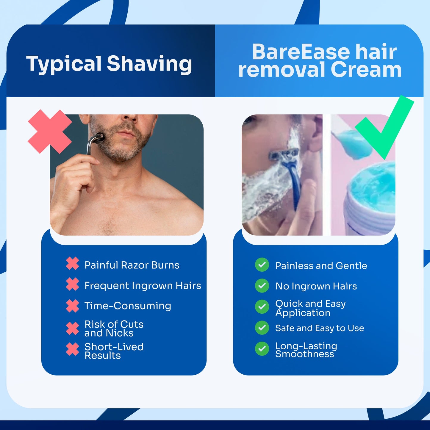 BareEase Hair Removal Cream