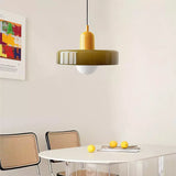 Scandi Bauhaus Pendant Light – Stylish Orange Ceiling Lamp for Contemporary Spaces