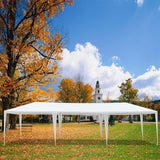 10 x 30 FT Outdoor Gazebo Canopy Tent Party Wedding Event Tent with 6 Removable Sidewalls & 2 Doorways