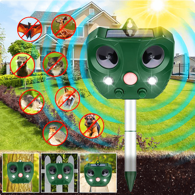 Bird & Animal Repellent - #2024 Upgraded Design Ultrasonic Repellent