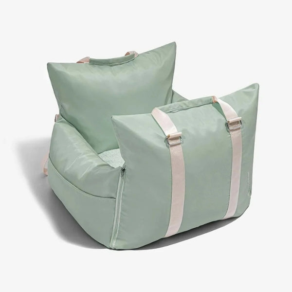 Dog Car Seat Bed with Harness | Waterproof Travel Dog Car Seat Bed