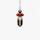 Glass Pendant Light Fixture with Candied Finish for Kitchen Island & Dining Room Lighting