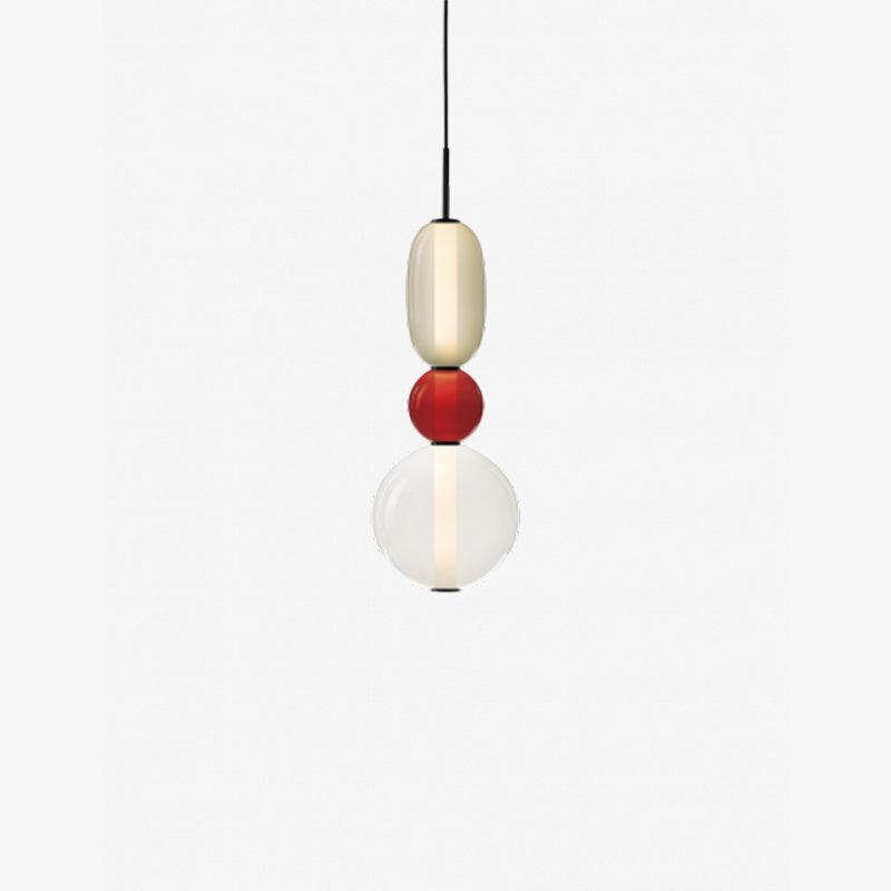 Glass Pendant Light Fixture with Candied Finish for Kitchen Island & Dining Room Lighting