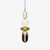 Glass Pendant Light Fixture with Candied Finish for Kitchen Island & Dining Room Lighting