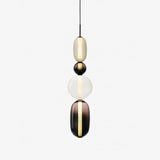 Glass Pendant Light Fixture with Candied Finish for Kitchen Island & Dining Room Lighting