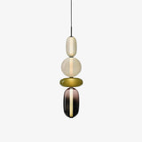 Glass Pendant Light Fixture with Candied Finish for Kitchen Island & Dining Room Lighting