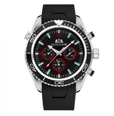 Mens Watch Rubber Strap Automatic Self Wind Mechanical Watch for Men