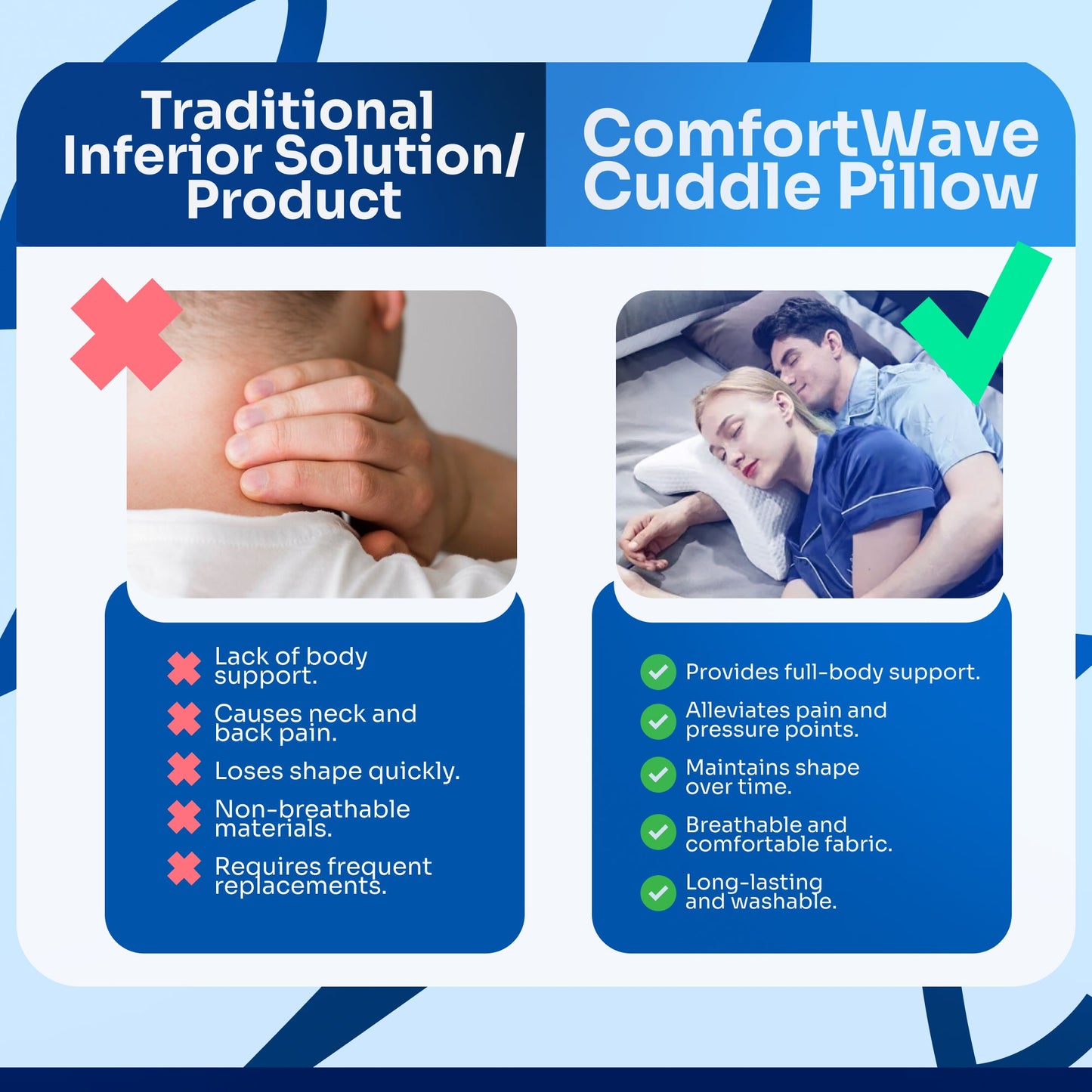 ComfortWave Cuddle Pillow