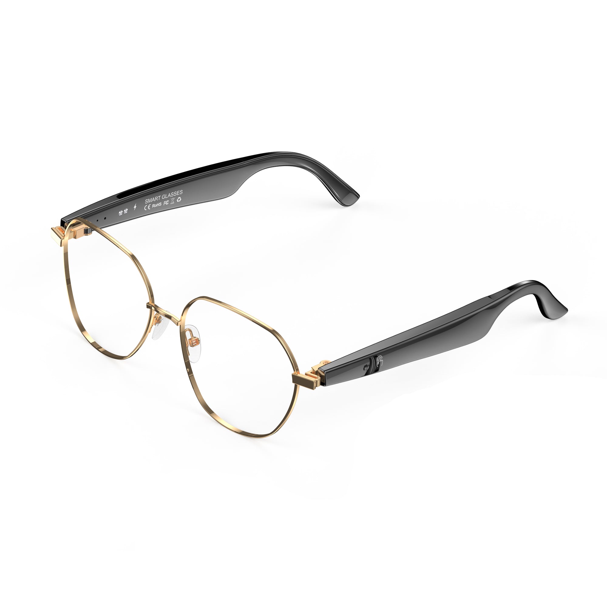 KW02 AI Bluetooth 6.0 Audio Call Business Smart Glasses, 163 Language Translation | AI Intelligent Voice and Video Real-time Translation | AI Dialogue Access ChatGPT4.0 | Voice Notes | Photo Translation, 25g Ultra-light and Long Battery Life