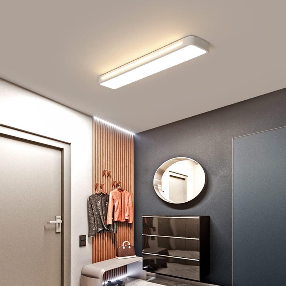 LED Ceiling Light Fixture - Nordic Minimalist Design - Long Linear Light for Modern Home & Office Spaces