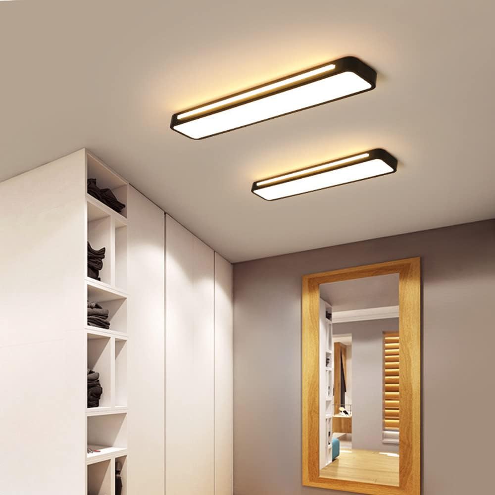 LED Ceiling Light Fixture - Nordic Minimalist Design - Long Linear Light for Modern Home & Office Spaces