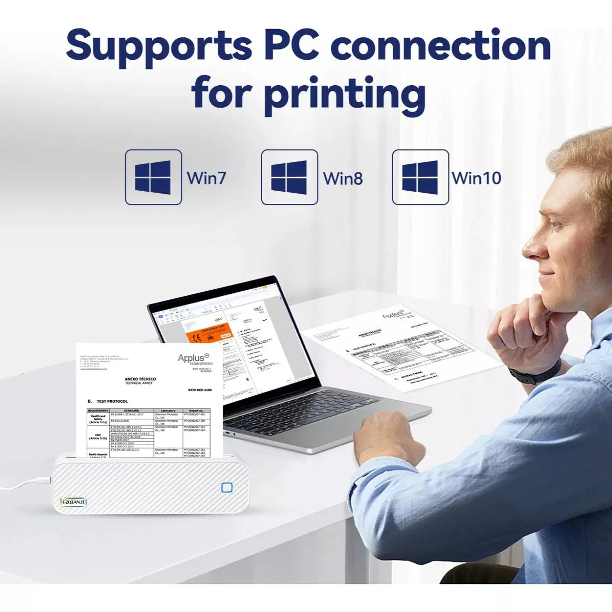 Portable Thermal Printer for Convenient Mobile Printing | No Ink Needed