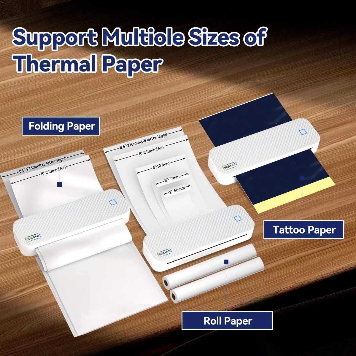 Portable Thermal Printer for Convenient Mobile Printing | No Ink Needed