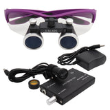 Dental Loupes Magnifier with & LED Headlight for Precision Work
