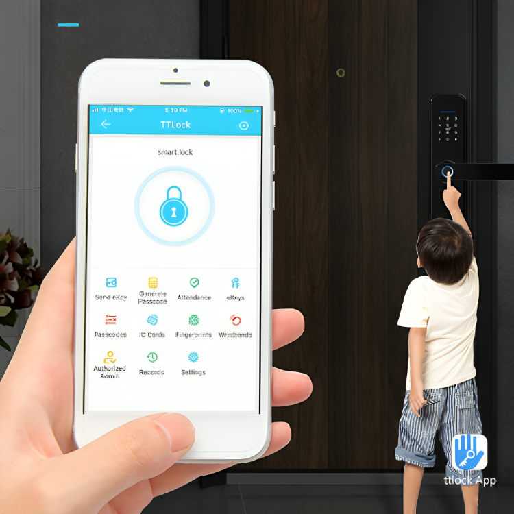 MysticGuard™ | Keyless Smart Door Lock with Biometric Access | Secure Entry for Home & Office