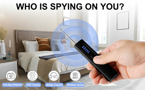 Hidden Camera Detector with RF and GPS Tracking - Military Grade Surveillance Device for Privacy Protection