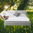 Fitted Organic Earthing Grounding Sheet Bed - Earthing Mattress Cover with Silver Weave Technology