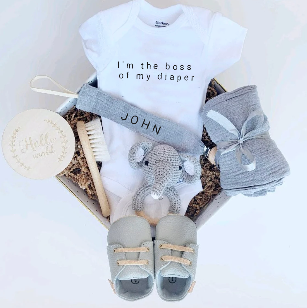 Personalized Custom Baby Gift Set Hamper