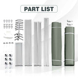 10 x 10 FT Outdoor Patio Steel Carport Canopy Tent Storage Shelter Garage Shed for Motorcycle ATV Car Bike