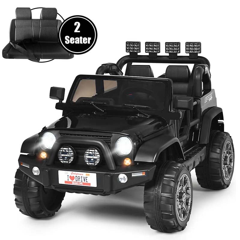 2-Seater Kids Ride on Truck, 12V Battery Electric Toddler Motorized Vehicles Riding Toy Car with Remote Control
