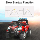Kids Ride On Truck SUV 12V Battery Powered Electric Riding Toy Car with Colorful LED Lights & Remote Control