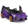12V Licensed Lamborghini Sian FKP 37 Kids Ride-On Car with Remote, Electric Toy Roadster Carbon Fiber Textured for Toddler
