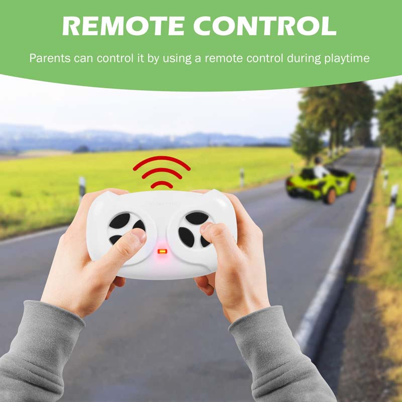 12V Licensed Lamborghini Sian FKP 37 Kids Ride-On Car with Remote, Electric Toy Roadster Carbon Fiber Textured for Toddler