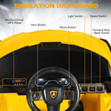 12V Licensed Lamborghini Sian FKP 37 Kids Ride-On Car with Remote, Electric Toy Roadster Carbon Fiber Textured for Toddler
