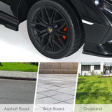 12V Licensed Lamborghini Sian FKP 37 Kids Ride-On Car with Remote, Electric Toy Roadster Carbon Fiber Textured for Toddler