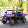 2-Seater Kids Ride On UTV, 12V Battery Powered Electric Toy Car with Remote Control, Dump Bed & Extra Shovel