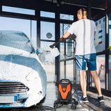 2400 PSI 1.7 GPM Portable Electric High-Pressure Power Washer w/4 Quick Nozzles & Universal Wheels, IPX5 Floor Car Wash Cleaning Machine