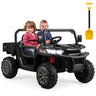 24V 2-Seater Kids Ride on UTV Dump Truck, Battery Powered Off-Road Electric Toy Car with Remote Control, Moving Dump Bed