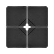 4 Pcs 238 Lbs Water Sand Filled Square Patio Umbrella Base for Cantilever Offset Umbrella