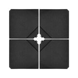 4 Pcs 238 Lbs Water Sand Filled Square Patio Umbrella Base for Cantilever Offset Umbrella