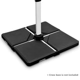 4 Pcs 238 Lbs Water Sand Filled Square Patio Umbrella Base for Cantilever Offset Umbrella
