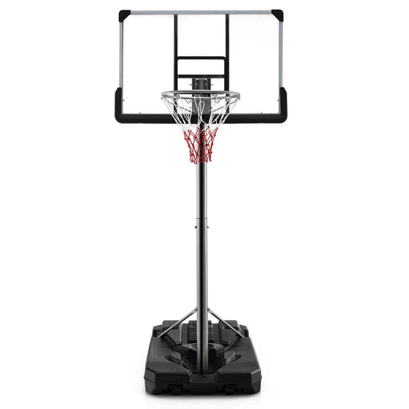 64"-79" Waterproof Portable Basketball Stand Poolside Basketball Hoop Goal System with 44" Backboard